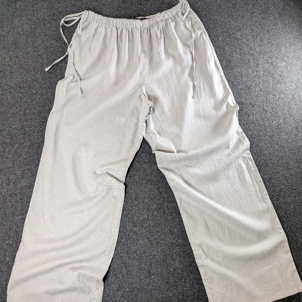 Zara Light Gray Linen pants